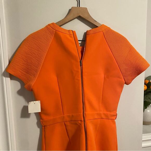 NWT Manoush Orange Eyelet Sheath Mini Dress Small - Picture 9 of 13